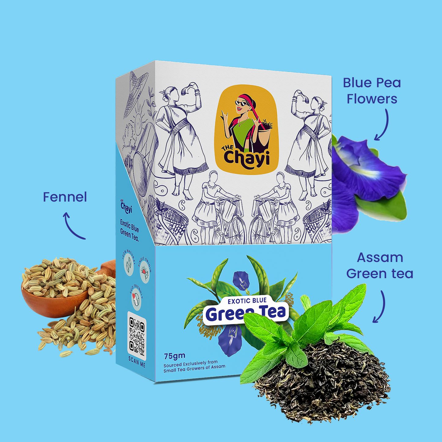Exotic Blue Green Tea