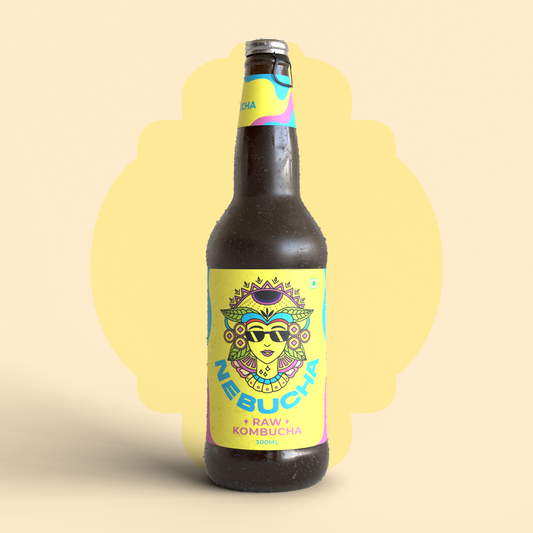 Nebucha Raw Kombucha (Original Brew, Unpasteurized, Probiotic-Rich)
