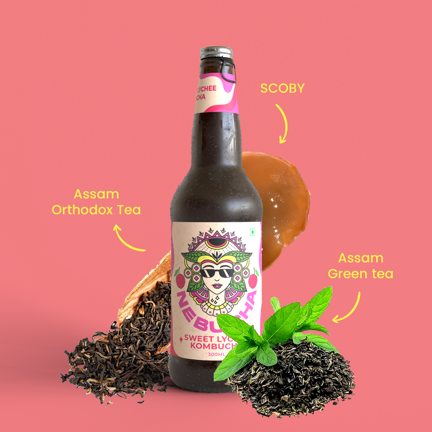 Nebucha Sweet Lychee Kombucha