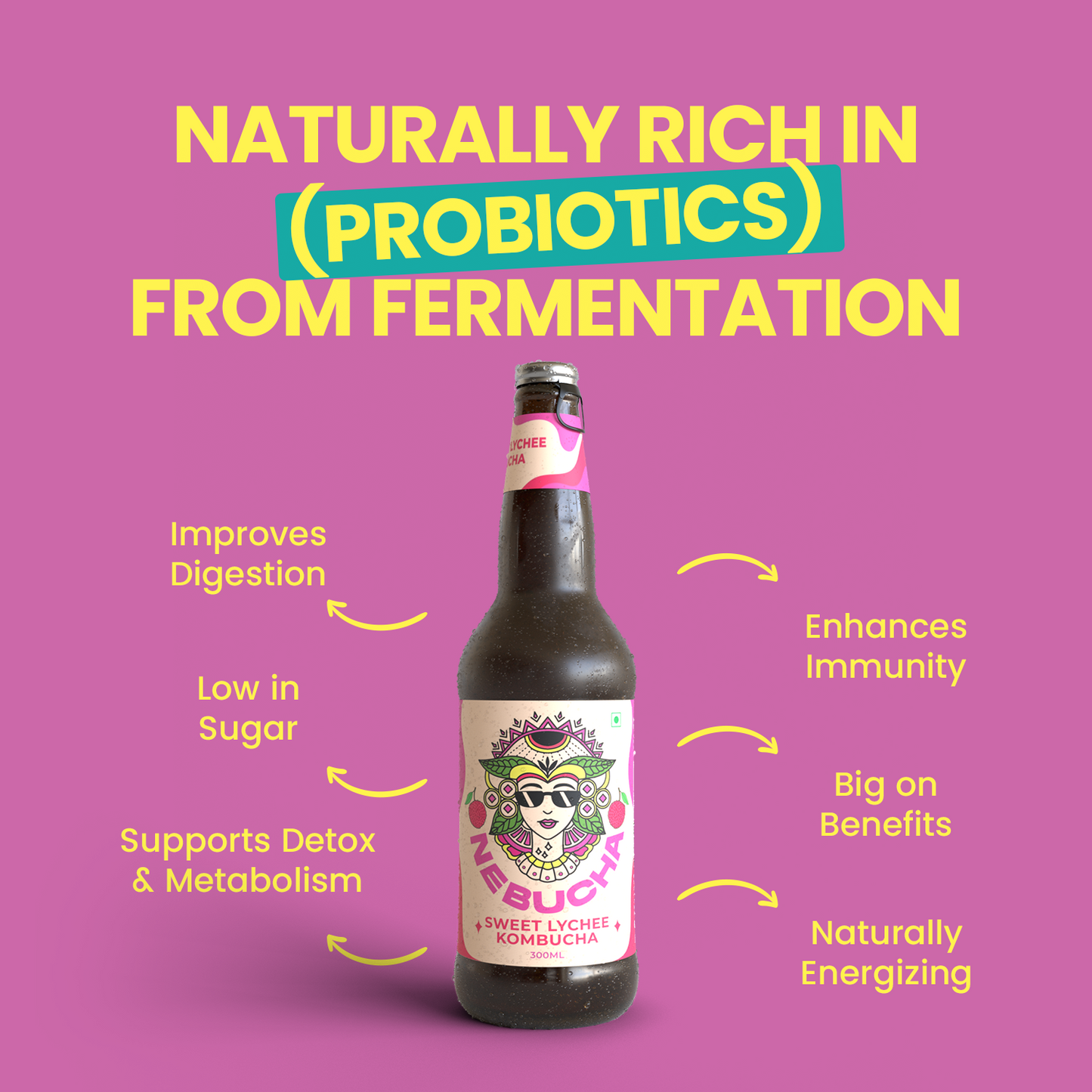 Nebucha Sweet Lychee Kombucha